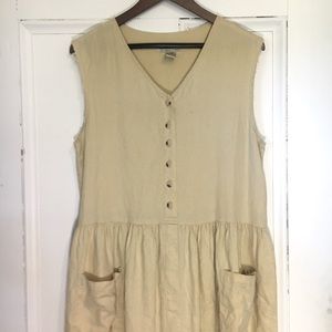 Vintage 90’s linen sun dress